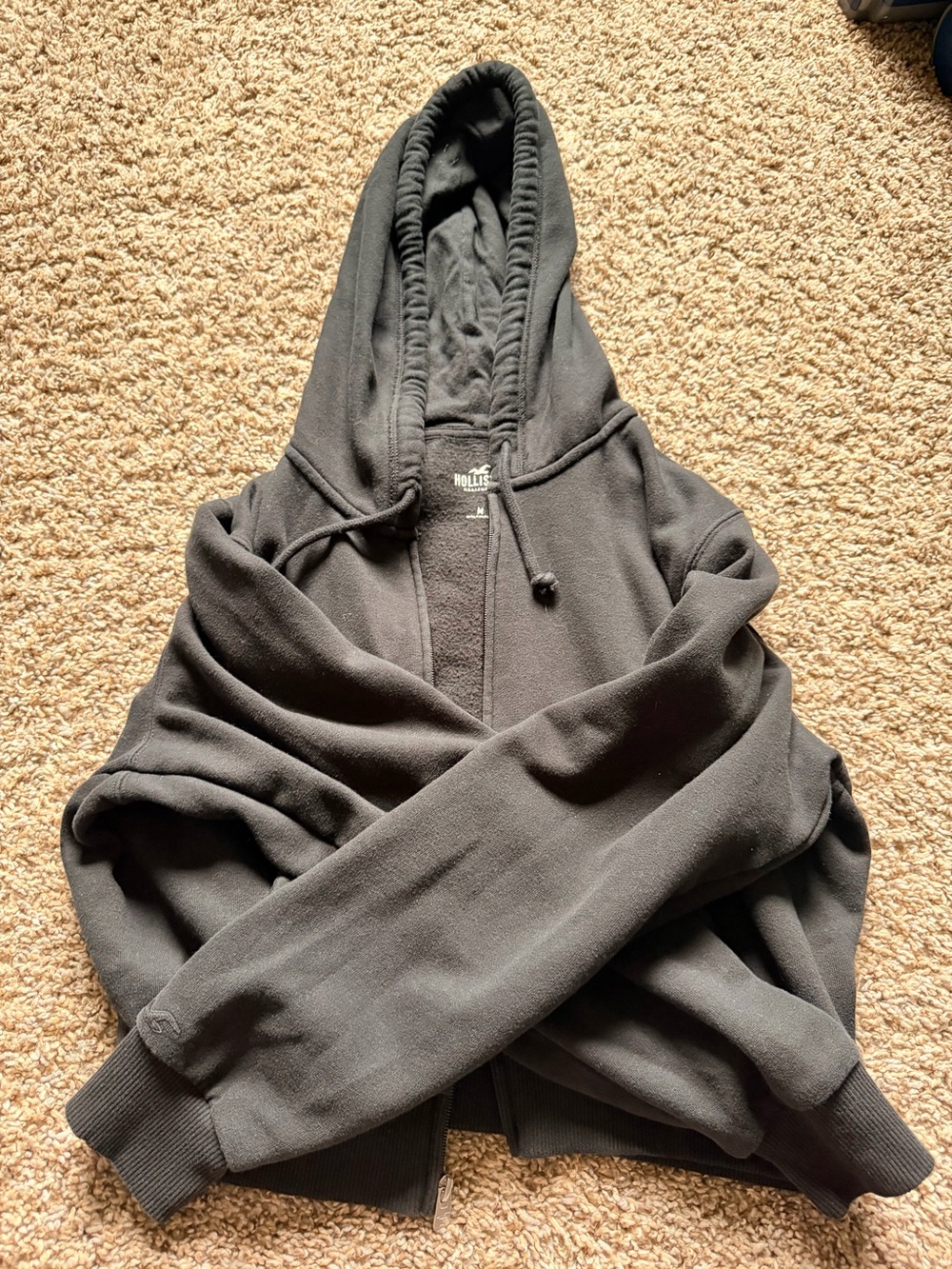 Hollister Black Women's Hooded Zip Jacket